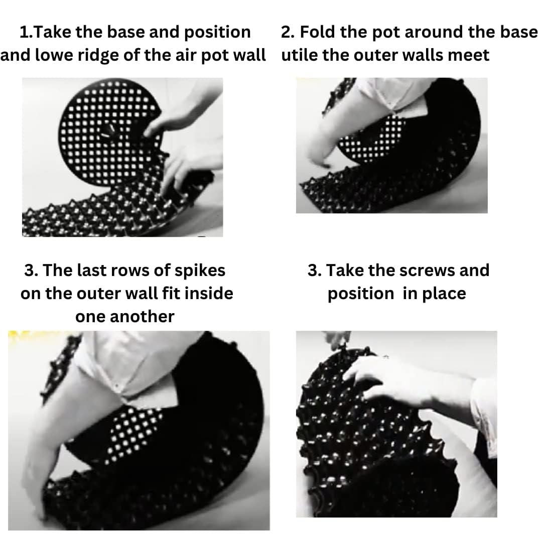 Air Pots/Air Pruning Grow Bags For Gardening (Large 12*15 Inch)